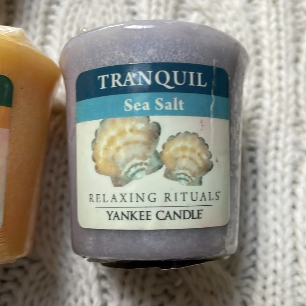 New unused 5 Yankee Candles votives Relaxing Rituals line. Retired. 5 scents